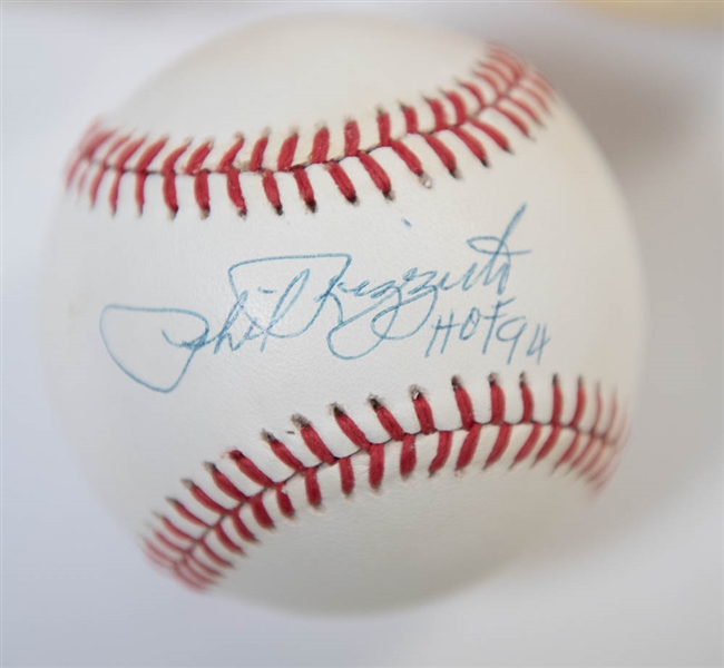 Lot of 3 Yankees Signed Baseballs w. Ford & Rizzuto