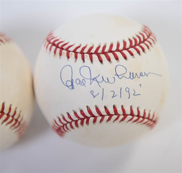 Hal Newhouser & George Kell Signed Baseballs