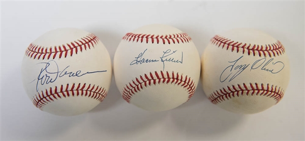 Lot of 3 Twins Signed Baseballs w. Killebrew & Carew