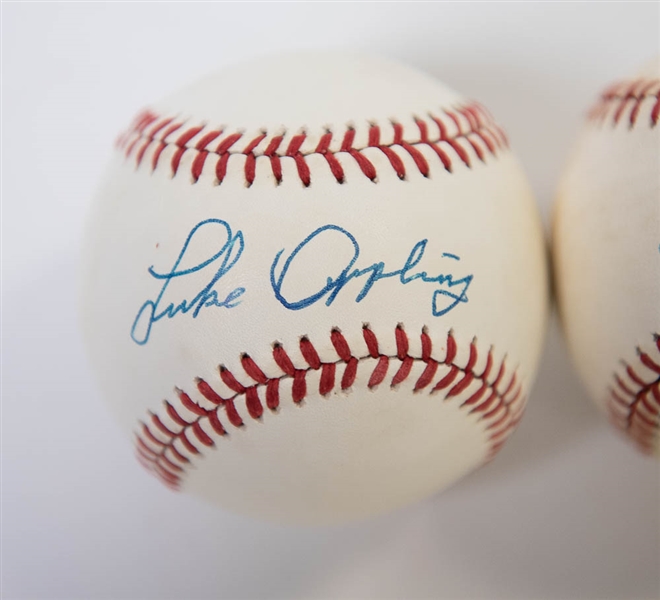 Lot of 3 Hall Of Famers Signed Baseballs 2. Appling & Sewell