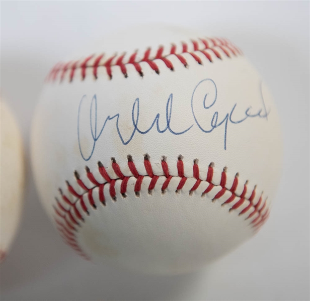 Lot Of 3 Giants Signed Baseballs w. McCovey & Marichal