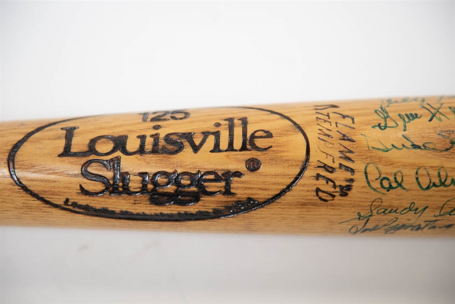 Dodgers Legends Multi Signed Bat w. Duke Snider