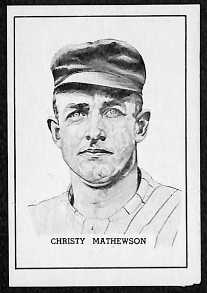Harry Wright & Christy Mathewson 1950 Callahan HOF Cards