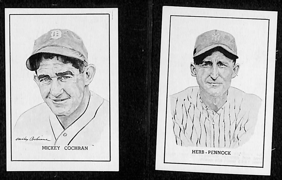 Lot of 9 1950 Callahan HOF Cards w. George Sisler
