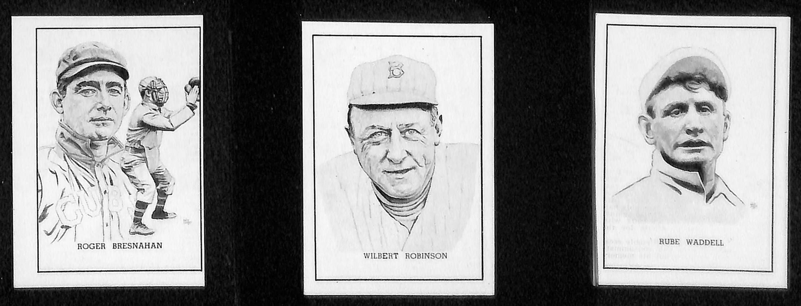 Lot of 9 1950 Callahan HOF Cards w. Eddie Plank