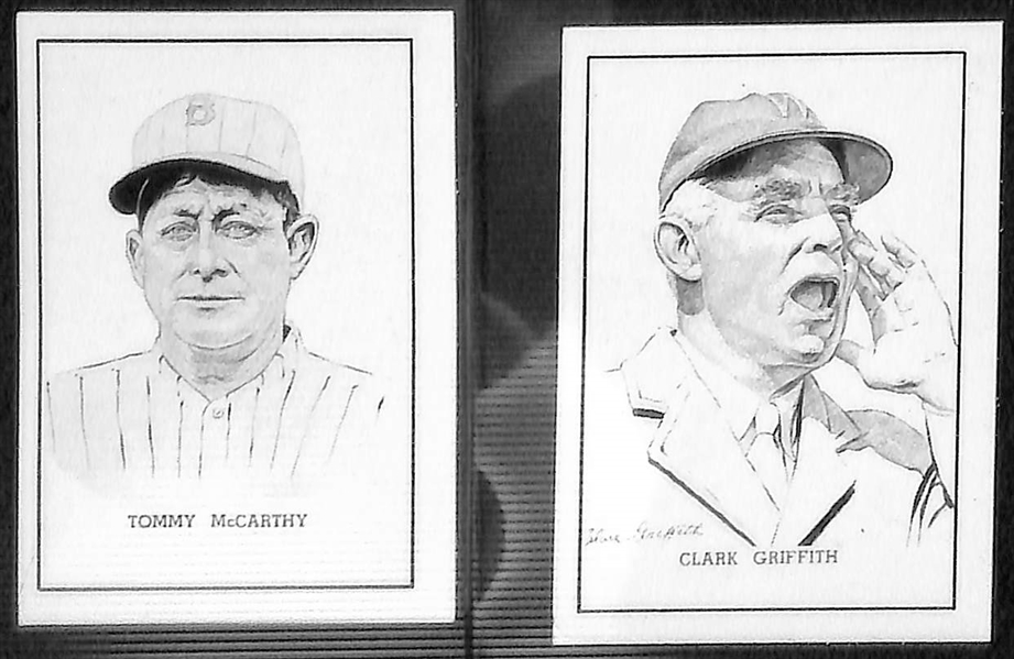 Lot of 9 1950 Callahan HOF Cards w. Napoleon Lajoie