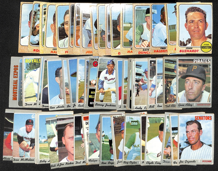 Lot of 300+ 1967/1968/1970 Topps Baseball Cards 