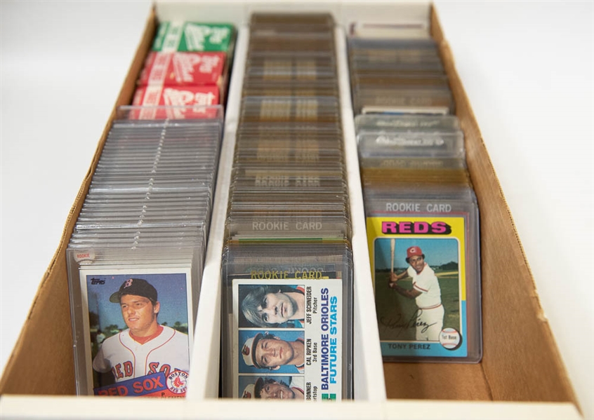 Lot of 400+ 1973-1991 Topps Baseball Cards w. Ripken RC