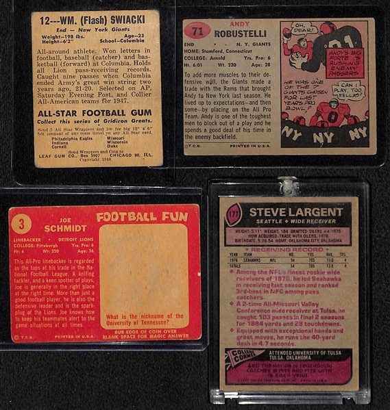 Lot of 220 Assorted Football Cards 1948-1989