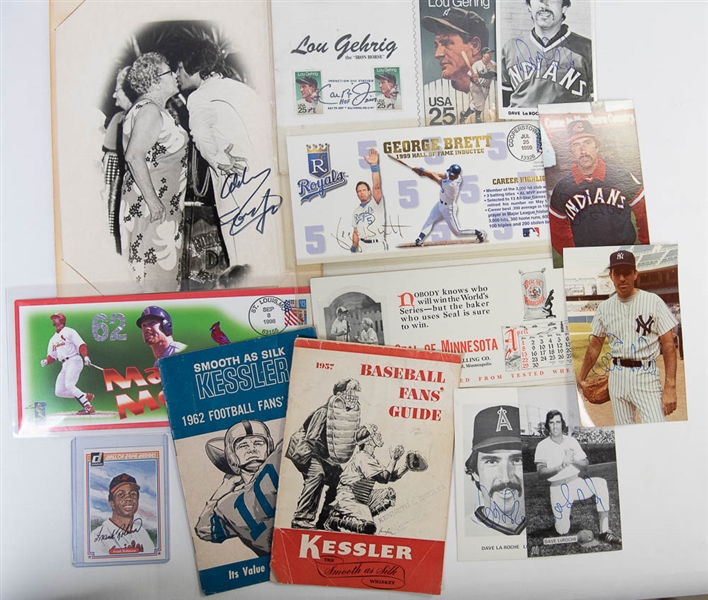 Autograph Lot & First Day Covers w. Frank Robinson
