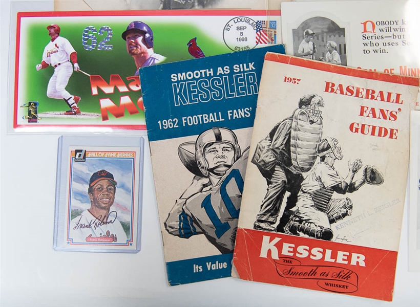 Autograph Lot & First Day Covers w. Frank Robinson