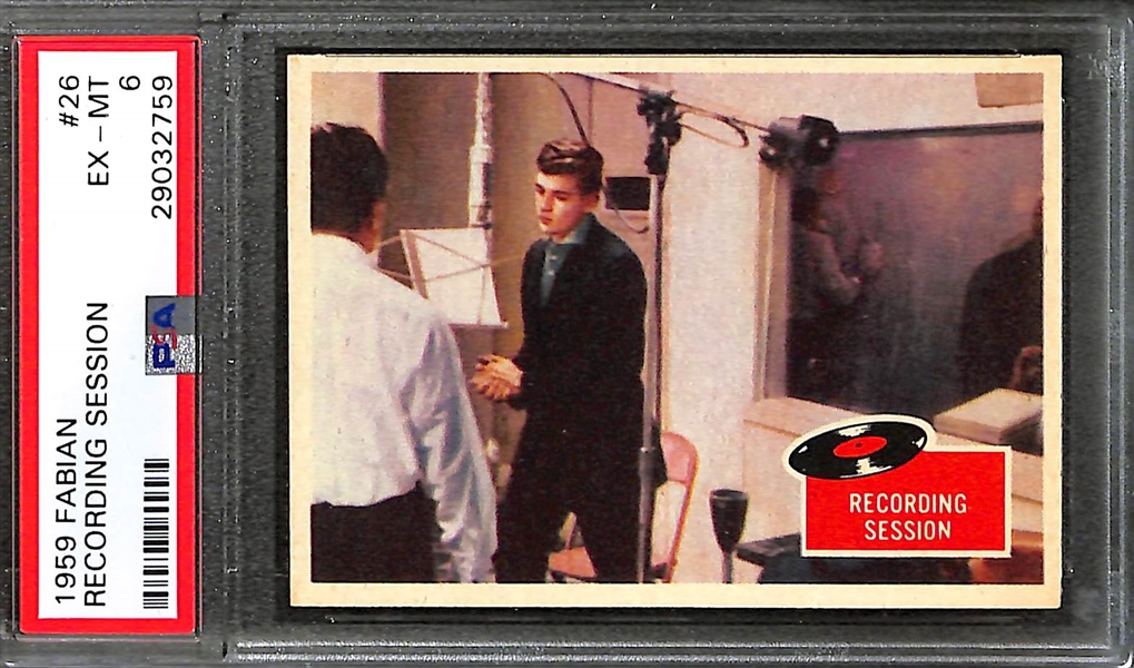 Lot of 5 1959 Fabian PSA Graded Cards