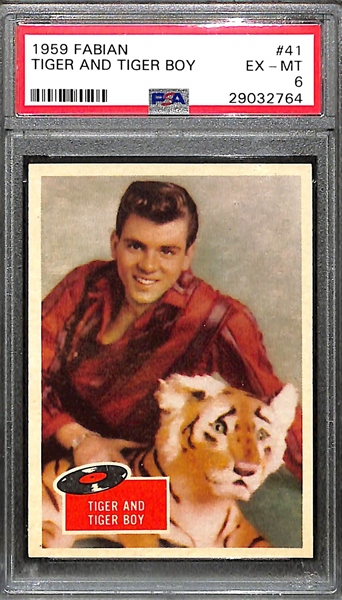 Lot of 5 1959 Fabian PSA Graded Cards