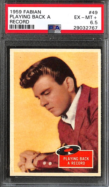 Lot of 5 1959 Fabian PSA Graded Cards