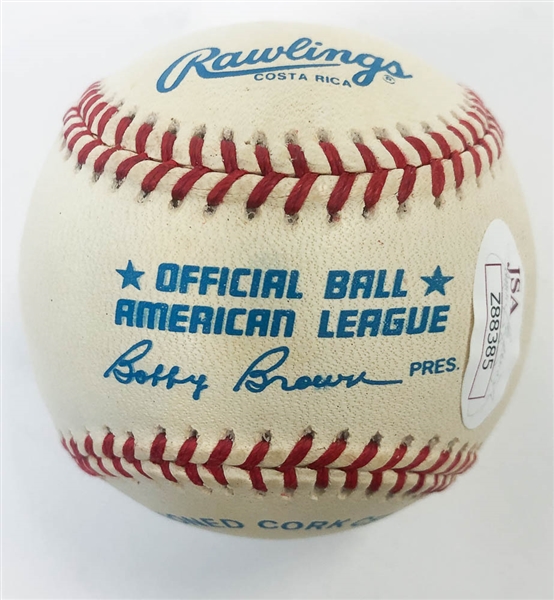 Mickey Mantle Signed American League Baseball - JSA LOA