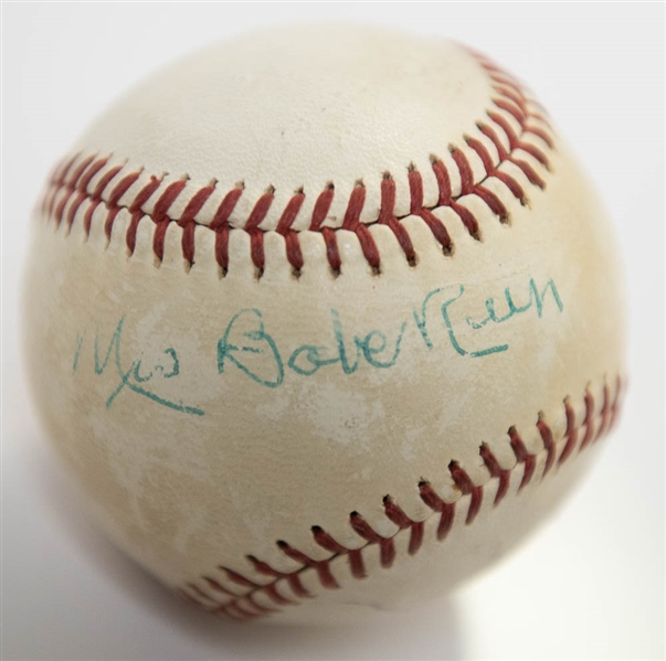 Baseball Signed By George Steinbrenner, Mrs. Babe Ruth, and Whitey Ford (RARE NY Yankees Item) - JSA LOA