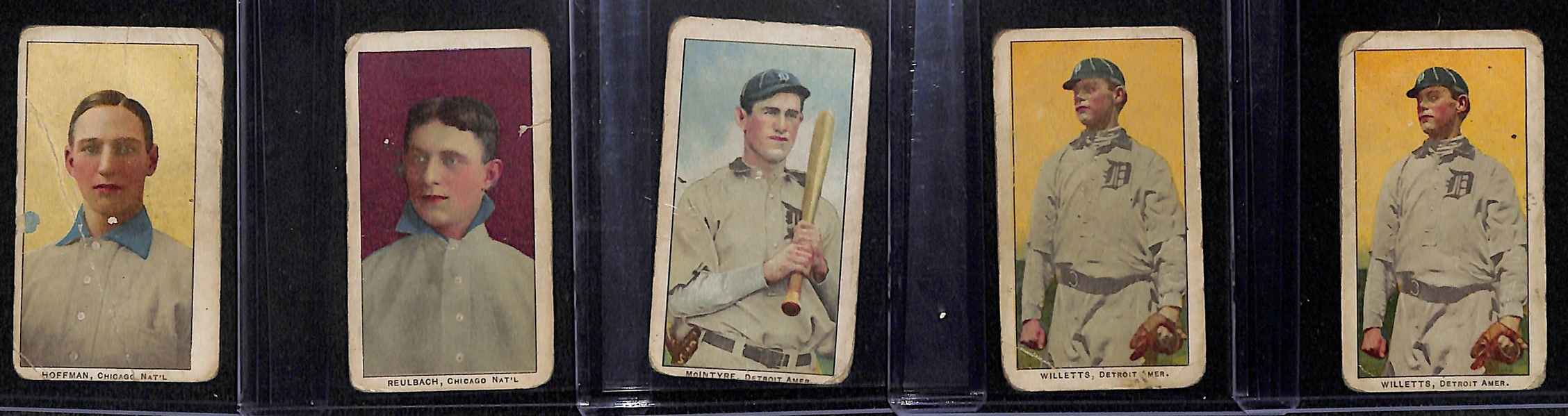 Lot of 5 1905 E95 Philadelphia Caramel Cards w. Solly Hoffman