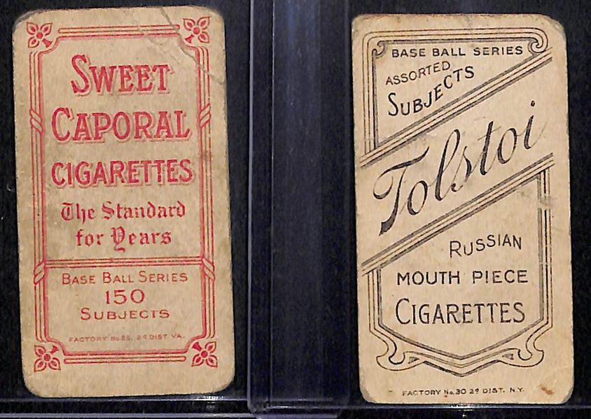 1909 T206 Marquard (Sweet Caporal) & Tinker (Tolstoi)