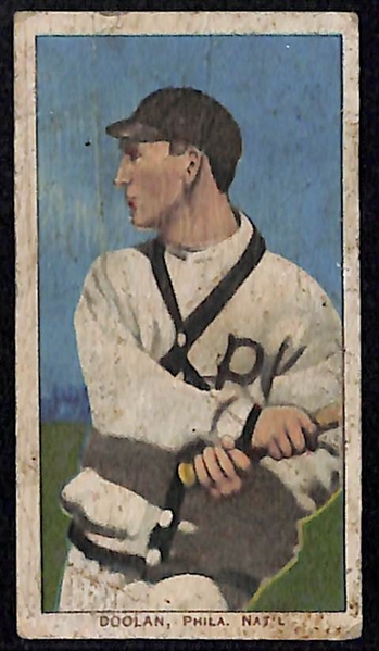 Lot of 4 1909 T206 Cards w. Mickey Doolin