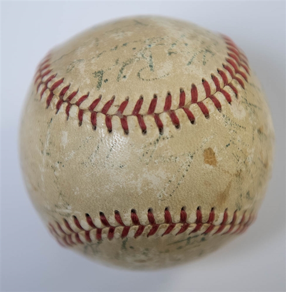 1952 Phillies Team-Signed Baseball (28 Autographs) inc. Roberts, Ashburn, +