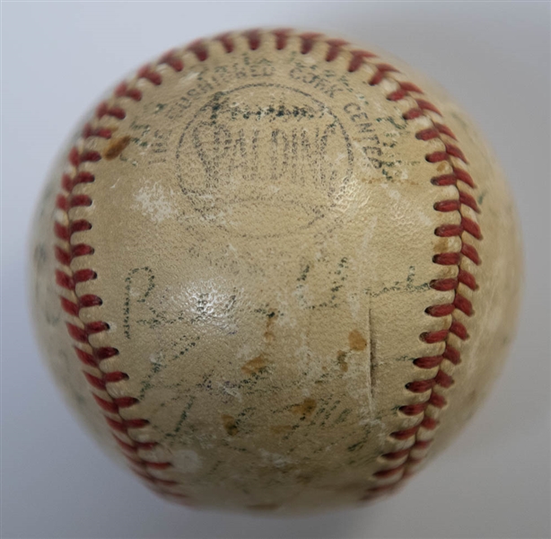 1952 Phillies Team-Signed Baseball (28 Autographs) inc. Roberts, Ashburn, +