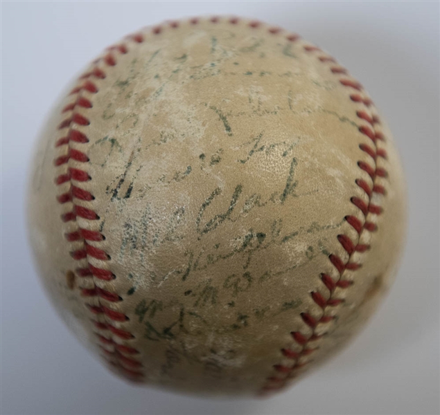 1952 Phillies Team-Signed Baseball (28 Autographs) inc. Roberts, Ashburn, +