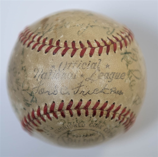 1952 Phillies Team-Signed Baseball (28 Autographs) inc. Roberts, Ashburn, +