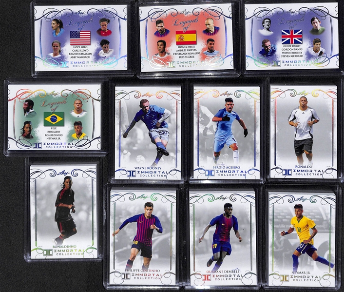 2018 Leaf Immortal Collection Soccer 20 Card Base Set