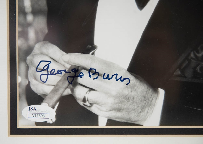 George Burns Signed Framed Photo Display - JSA