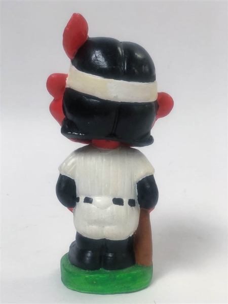 1963-65 Cleveland Indians Mascot Wahoo Indian Head (Green Base)