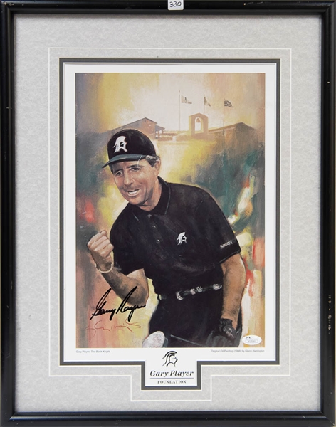Gary Player Signed Framed Poster Print - JSA