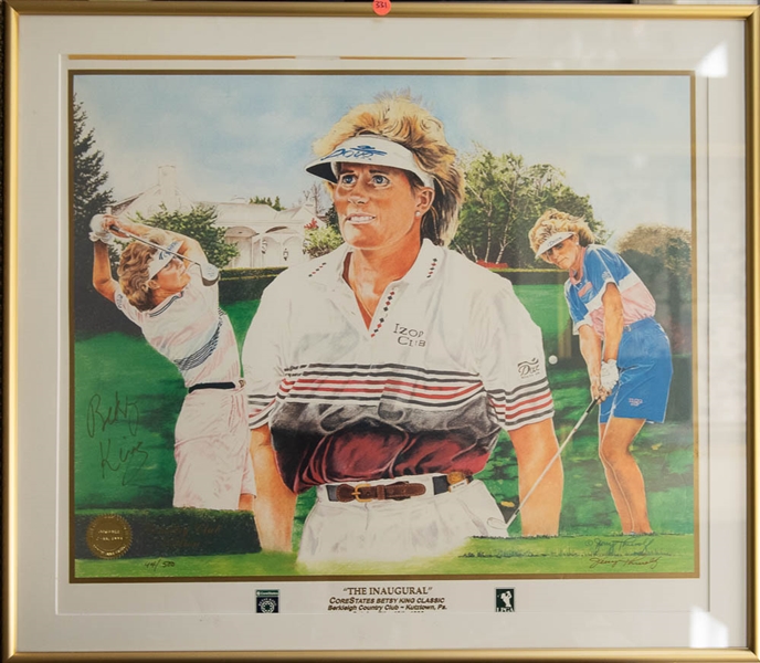 Large Betsy King Signed Framed Poster Print