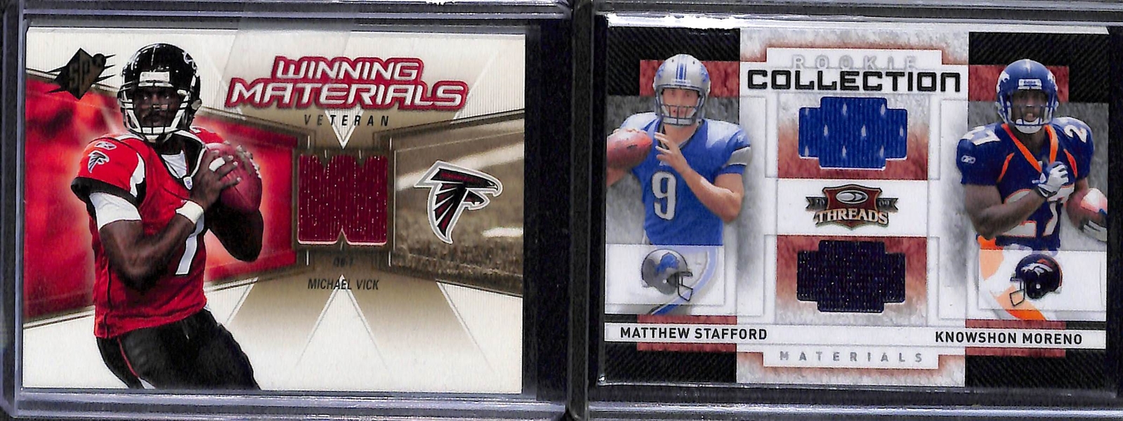 Lot Of 80 Football Relic Cards w. Drew Brees & Larry Csonka