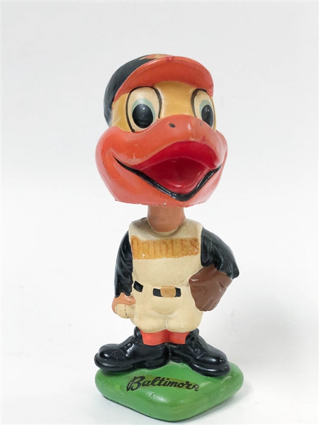 1963-65 Baltimore Orioles Mascot Bird Head (Green Diamond Base)