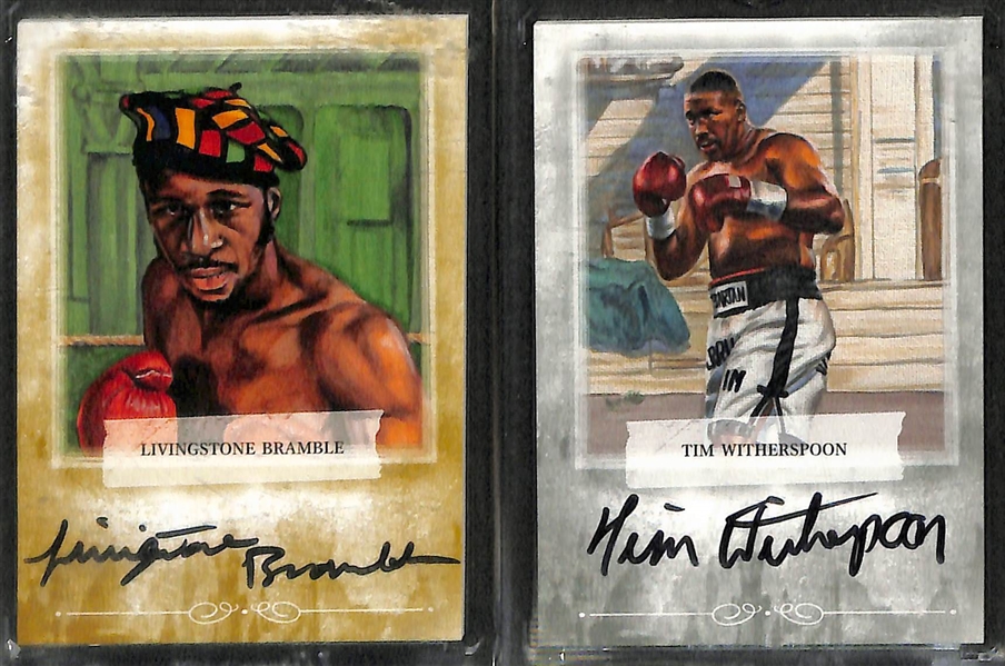Lot of 17 Boxing & Phillies Autograph & Relic Cards w. Jake LaMotta