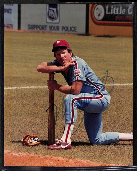 Mike Schmidt Signed Photo & Charles Barkley Cut Autograph