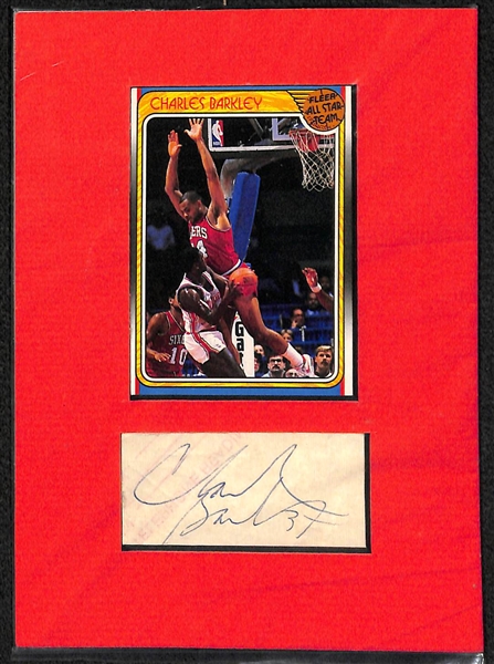 Mike Schmidt Signed Photo & Charles Barkley Cut Autograph