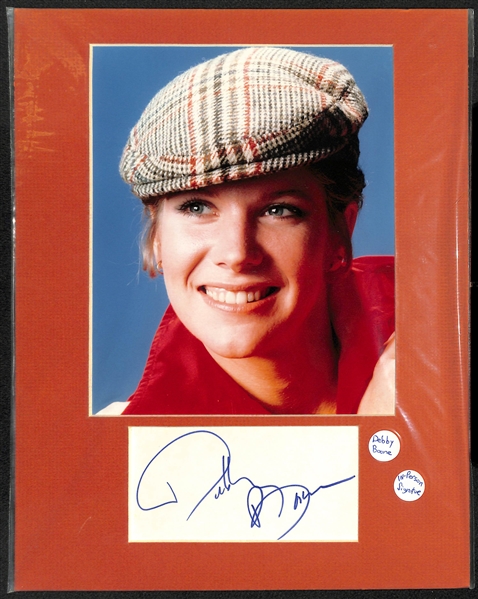 Lot of 5 Celebrity Cut Autograph Matte Displays w. Don Rickles & Debby Boone