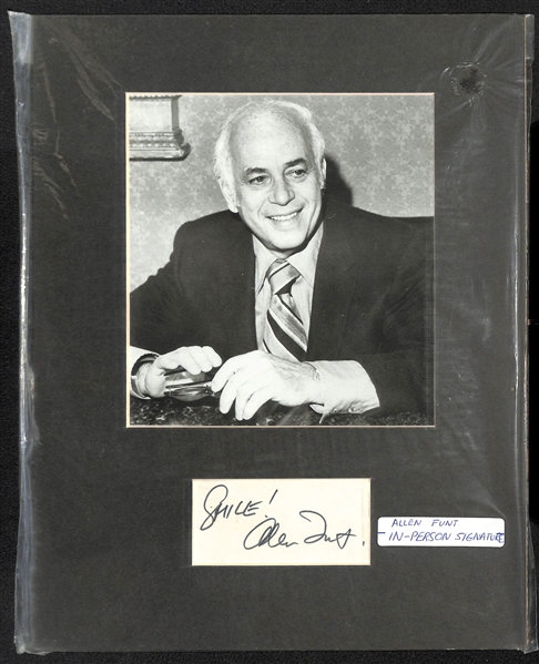 Lot of 5 Celebrity Cut Autograph Matte Displays w. Don Rickles & Debby Boone