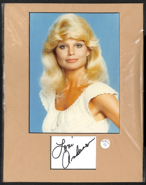 Lot of 5 Celebrity Cut Autograph Matte Displays w. Don Rickles & Debby Boone