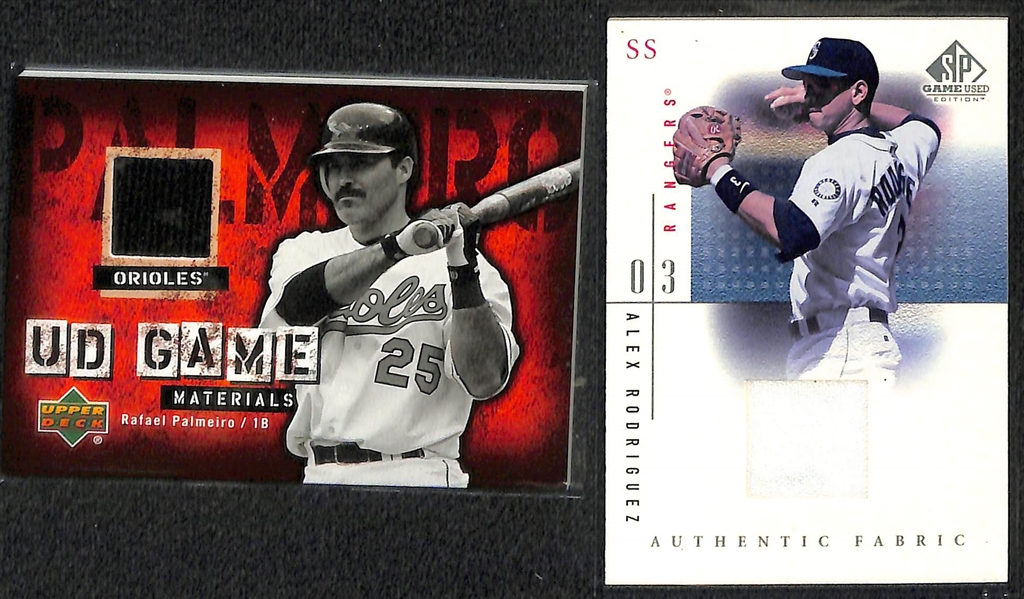 Lot Of 55 Baseball Relic Cards w. Bagwell & Rollins