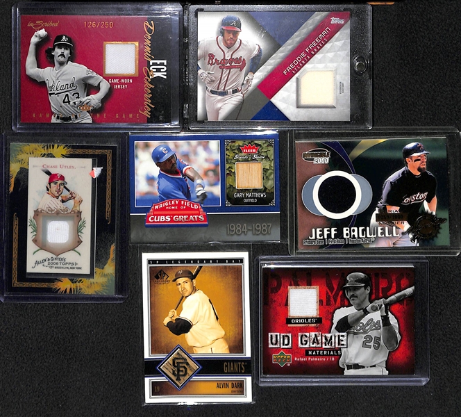 Lot Of 55 Baseball Relic Cards w. Eckersley & Freeman