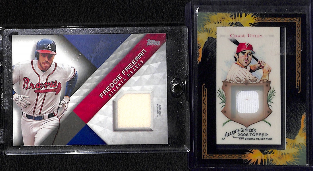 Lot Of 55 Baseball Relic Cards w. Eckersley & Freeman