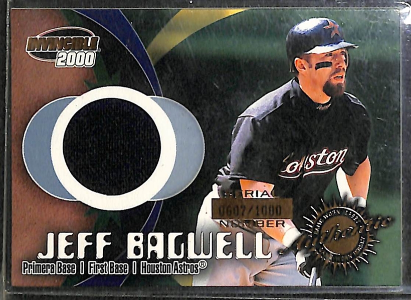 Lot Of 55 Baseball Relic Cards w. Bagwell & Glavine