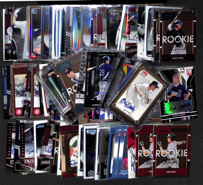 Lot Of 90 Baseball Autograph Card w. Nettles & Foltynewicz