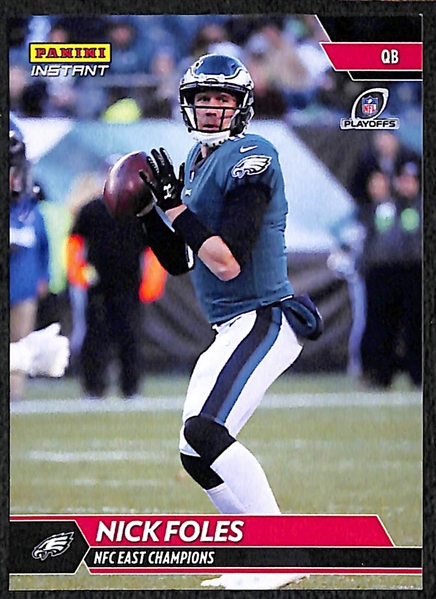 Lot of 3 Panini Instant Eagles Card Sets - Super Bowl/NFC Champs/NFC East Champs