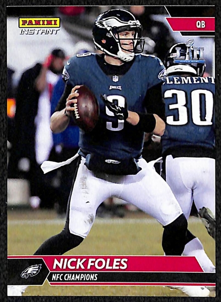 Lot of 3 Panini Instant Eagles Card Sets - Super Bowl/NFC Champs/NFC East Champs