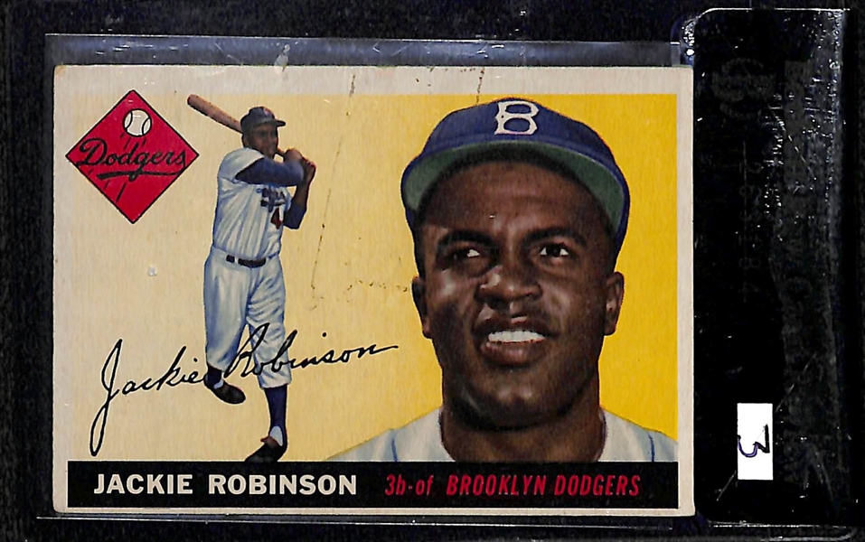 1955 Topps #50 Jackie Robinson Card BVG 3