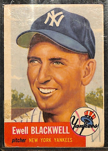 1953-1954 Topps Baseball Cards w. Duke Snider