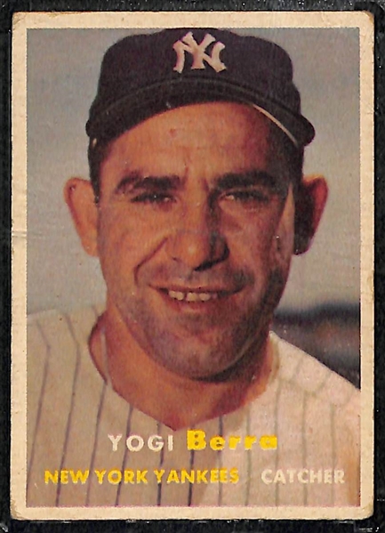 1957 Topps Ted Williams & Yogi Berra Cards